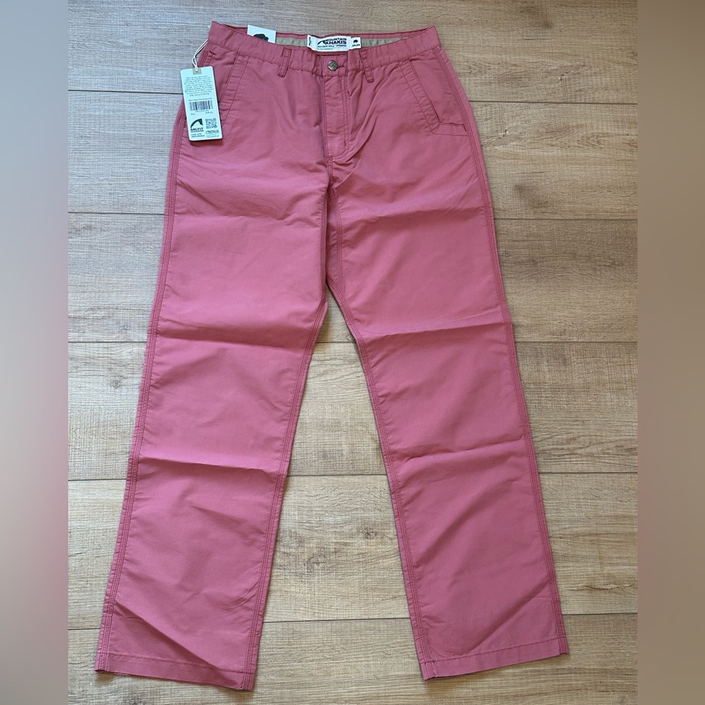 Mountain Kakhi Men’s Poplin Pant Relaxed Fit Chino Pants sz 34x34 - NEW